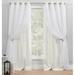 Alcott Hill® Nunley Layered Solid Color Room Darkening Thermal Grommet Curtain Panels Polyester in White | 52" W x 120" L | Wayfair