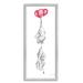 Stupell Industries Kids' Baby Elephants Flying w/ Floating Red Balloons Stretched Canvas Wall Art By Aimee Del Valle Canvas in Black | Wayfair