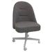 Latitude Run® Side Chair Faux Leather/Upholstered in Gray/White | 37 H x 25 W x 23 D in | Wayfair 197379A9BC5C4B978B0EFCB74B34C498