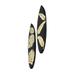 Bayou Breeze Decorative Tropical Leaf Surfboard Wall Decor in Black/White | 20 H x 5.75 W x 0.5 D in | Wayfair 57157CA604074456A372E9F23C96E81B