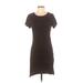 BTFBM Casual Dress - Mini: Black Solid Dresses - Women's Size Small