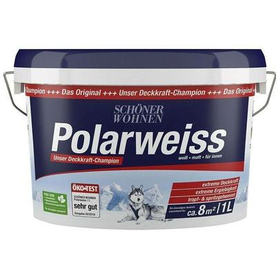 Schöner Wohnen Polarweiss 1,0 Ltr. Weiß Scheuerbeständig