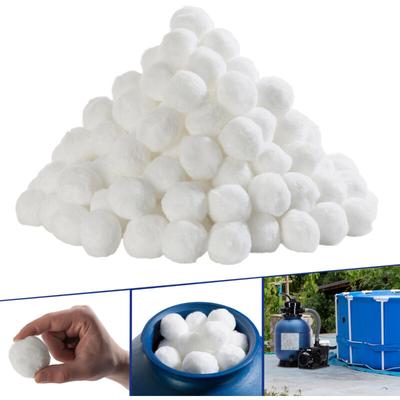 Filterbälle Filter Balls Sandfilter 700gr ersetzen 25 kg Filtersand - Weiss - Arebos