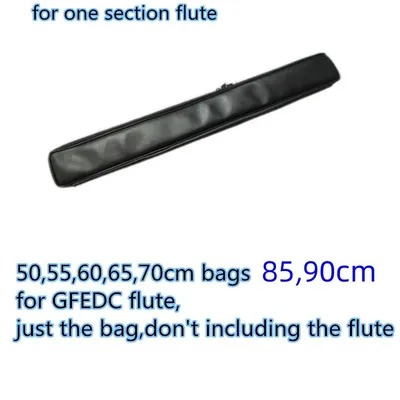 Sac de flûte turque portable à 1 section étui en PU à double fermeture éclair étui épais antichoc