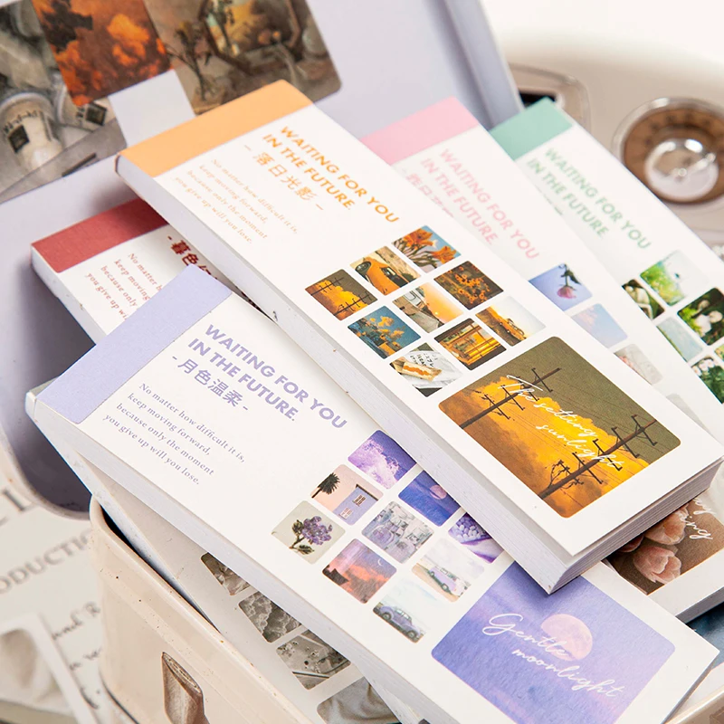 Yoofun-Livre d'autocollants esthétiques pour scrapbooking, album, journal intime, matériel d'étiquette, fleur, papier décoratif, bricolage, papeterie mignonne, 30 pièces