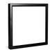 Luxrite 6 Inch Square Surface Mount LED Ceiling Light, 15W, 1000 Lumens, Dimmable, Wet Rated, Energy Star, Black Finish