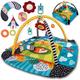 Ricokids Educational Interactive Mat Crawling Mat Play Mat with Play Arch Experience Mat Rattle