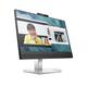 HP M24 Webcam Monitor - 24 Zoll Bildschirm, Full HD IPS, 75Hz, 5ms Reaktionszeit, AMD FreeSync, HDMI 1.4, Displayport, 2xUSB-A, USB-C, Blue Light Modus, silber/schwarz