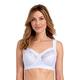 Miss Mary of Sweden Cotton Relax Non-Wired Bra with Side Support White