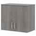 Bush Business Furniture Universal Closet Wall Cabinet with Doors and Shelves in Platinum Gray - Bush Business Furniture CLS428PG-Z