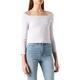 Urban Classics Damen Ladies Off Shoulder Rib Longsleeve T-Shirt, softlilac, XL