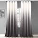 StangH Ombre Curtains Blackout Velvet Curtains 96 inches for Living Room Unique Two-Color Gradient Pattern Grommet Curtains for Apartment Bedroom Sliding Door, W50 x L96, Cream White to Grey, 2 Panels
