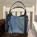 Coach Bags | Coach Harmony Hobo Leather/Snakeskin In Light Blue Pebble/Midnight Navy. | Color: Blue | Size: Os