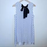 Anthropologie Dresses | Anthro | Clu Usa Chevron Print Cotton/Silk | Color: Black/White | Size: Xs