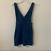 Free People Dresses | Free People Blue Denim Overall Mini Dress Size M | Color: Blue | Size: M