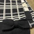 Kate Spade Accessories | Kate Spade New York Women’s Scarf Black & White With Bow Plaid Print Scarf | Color: Black/White | Size: Os