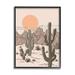 Stupell Industries Sunset Desert Sky Mountain Range Canyon Cactus Plants Giclee Texturized Art by Ziwei Li Canvas | 20 H x 16 W x 1.5 D in | Wayfair