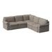 Black/Blue/Brown Reclining Sectional - Wayfair Custom Upholstery™ Amari 94" Wide Corner Sectional | 31 H x 94 W x 94 D in