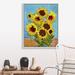 Rosalind Wheeler Sunflowers, Digital Art Stylised Like Impressionism Painting Canvas Wall Art Metal | 40 H x 32 W x 1.75 D in | Wayfair