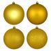 The Holiday Aisle® Holiday Décor Ball Ornament Plastic in Yellow | 6 H x 6 W x 1 D in | Wayfair FF0FFD904A4449E685BB7361D3D6CC77