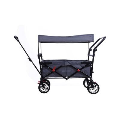 Faltbarer Bollerwagen FX-CT700 grau klappbar mit Dach, Vorder- und Hinterrad-Bremse, Image