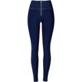 Jubaton Sports Yoga Trousers High Waist Buttocks Sports Version Women's Jeans Sexy Fashionable and Comfortable Stretch S Navy Blue