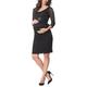 Be Mammy Womans Maternity Dress BE20-170 (Black2, M)