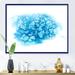 East Urban Home Turquoise Cloud Abstract - Floater Frame Painting on Canvas Metal in Blue | 16" H x 32" W x 1" D | Wayfair