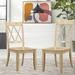 Gracie Oaks Casual Farmhouse Style Side Chair Dining Chair Wood in White | 39.75 H x 22.75 W x 17.5 D in | Wayfair F19A8D8F1C82453F8025E876E4B2F965