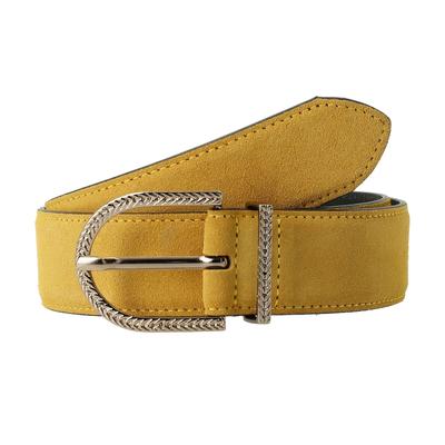 Tamaris Gürtel Leder 120 cm Gelb Damen