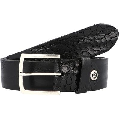 b.belt Gürtel Leder 90 cm Schwarz Herren