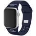 College Navy Seattle Seahawks Silicone Apple Watch Band