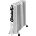 0185392305 Radiateur à bain dhuile trrs 1225 75 m³ 1100 w, 1500 w, 2500 w blanc - Delonghi