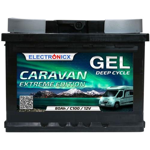 Caravan extreme Edition Gel Batterie 80 ah 12V Wohnmobil Boot Versorgung – Electronicx