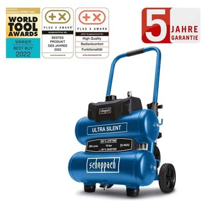 HC20Si-TWIN 20L Kompressor - 750W - 5906145901 - Scheppach Image