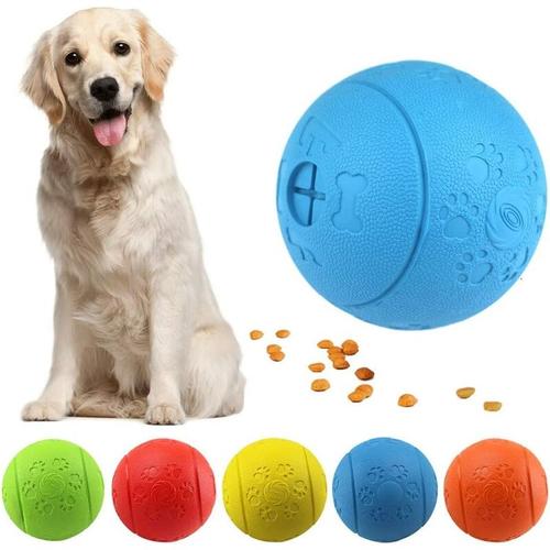 Hundespielzeugball Hundeleckerli-Spielzeugball, Bissfester Gummifutterball für Hunde