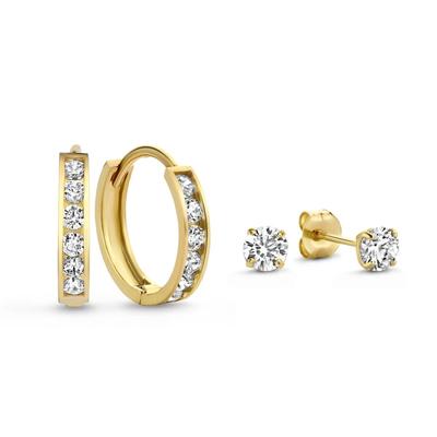 Isabel Bernard - Geschenkset Isabel Bernard Cadeau d'Isabel - 585 gold Schmuck-Set 1 ct Damen