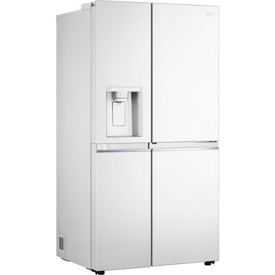 LG Side-by-Side, GSJV71SWTE, 179 cm hoch, 91,3 breit E (A bis G) weiß Side-by-Side Kühl-Gefrierkombinationen Kühlschränke Haushaltsgeräte
