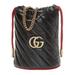 Gucci Bags | Gucci Marmont Leather Bucket Bag | Color: Black | Size: Os