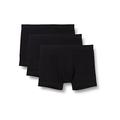 Schiesser Men's Organic Cotton Essential 3er Pack Unterwäsche mit softem Bund Boxer Shorts, Schwarz, Large