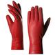 Harssidanzar Genuine Lambskin Leather Gloves For Women,Ladies Winter Warm Driving Leather Cashmere Lined gloves GL006,RED,Size XXL