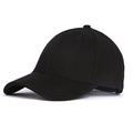 XXL Oversize Woolen Baseball Cap,Adjustable Structured Dad Hats for Big Heads,Fleece Lined Plain Golf Hat 22"-25.5", Black-structured, One size