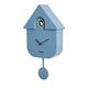Fisura - Cuckoo clock. Wall clock. Original wall clock for gift. 3 AA batteries not included. 21,5 x 8 x 41,5. Material: ABS plastic. (Blue)
