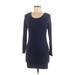 Divided by H&M Casual Dress: Blue Solid Dresses - Women's Size Small