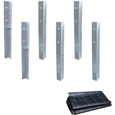 Bodenanker Erdanker Winkelanker-Set SolidLock für Spielturm & Schaukel inkl. Unkrautvlies, Anker, Image