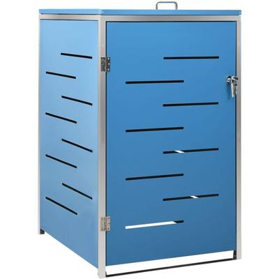 Mülltonnenbox für 1 Tonne 69x77,5x112,5 cm Edelstahl vidaXL