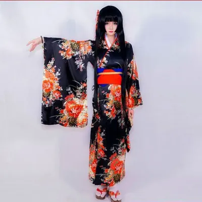 Jigoku Shoujo Enma Ai Maid fur s Anime Cosplay Costumes Kimono Ceinture Bowvétérans t Corde à