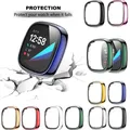 Coque de protection en verre trempé pour Fitbit Versa 3/Sense protection complète d'écran nouvelle