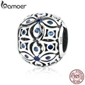 BAMOER – breloques en argent Sterling 925 avec cristaux bleus bijoux pour femmes S925 SCC059