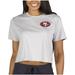 Women's Concepts Sport Gray San Francisco 49ers Narrative Cropped Top